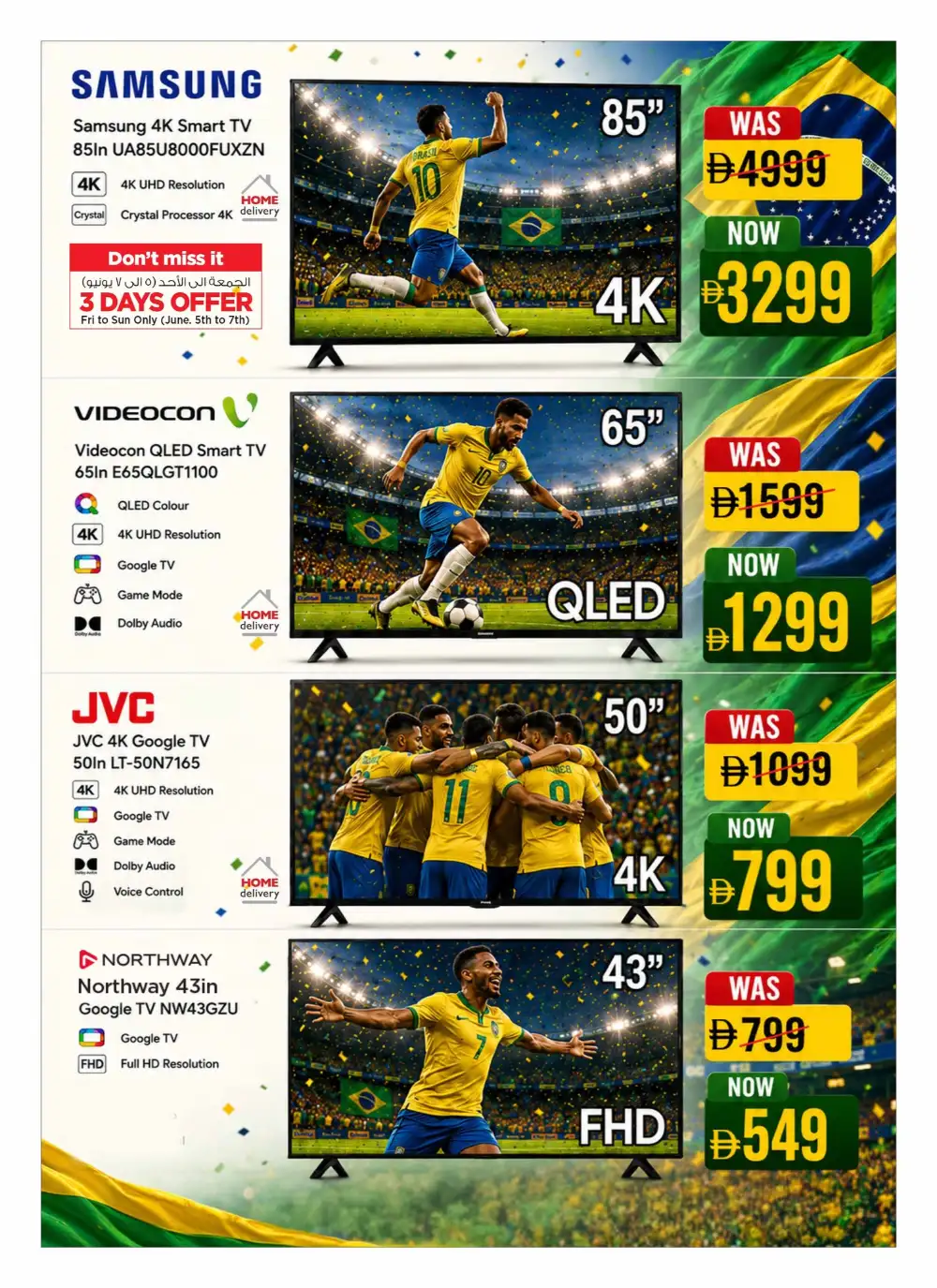Nesto Free Kick Electronics Sale Huge Discounts on Smart TVs and PS5 Slim page 4