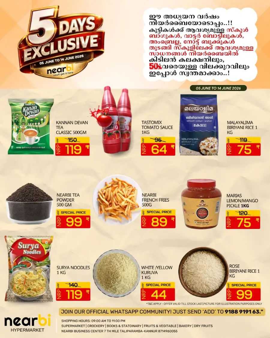 Nearbi Hypermarket June Exclusive Offers Taliparamba page 2