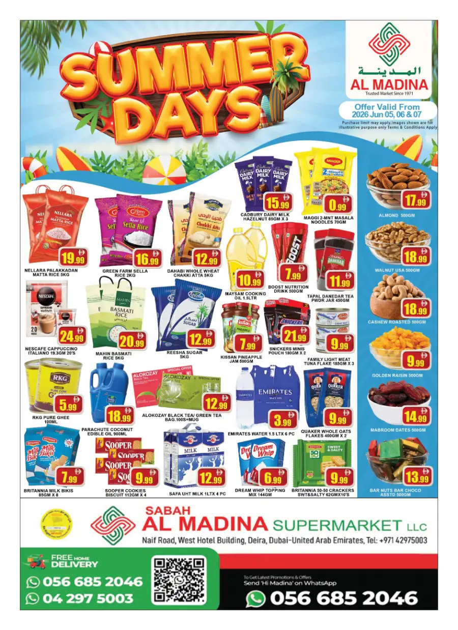 Al Madina Supermarket Naif Dubai Summer Days Deals page 1