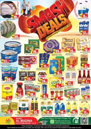 Al Madina Supermarket Warqa Smash Deals 05 to 07 June 2026 flyer cover