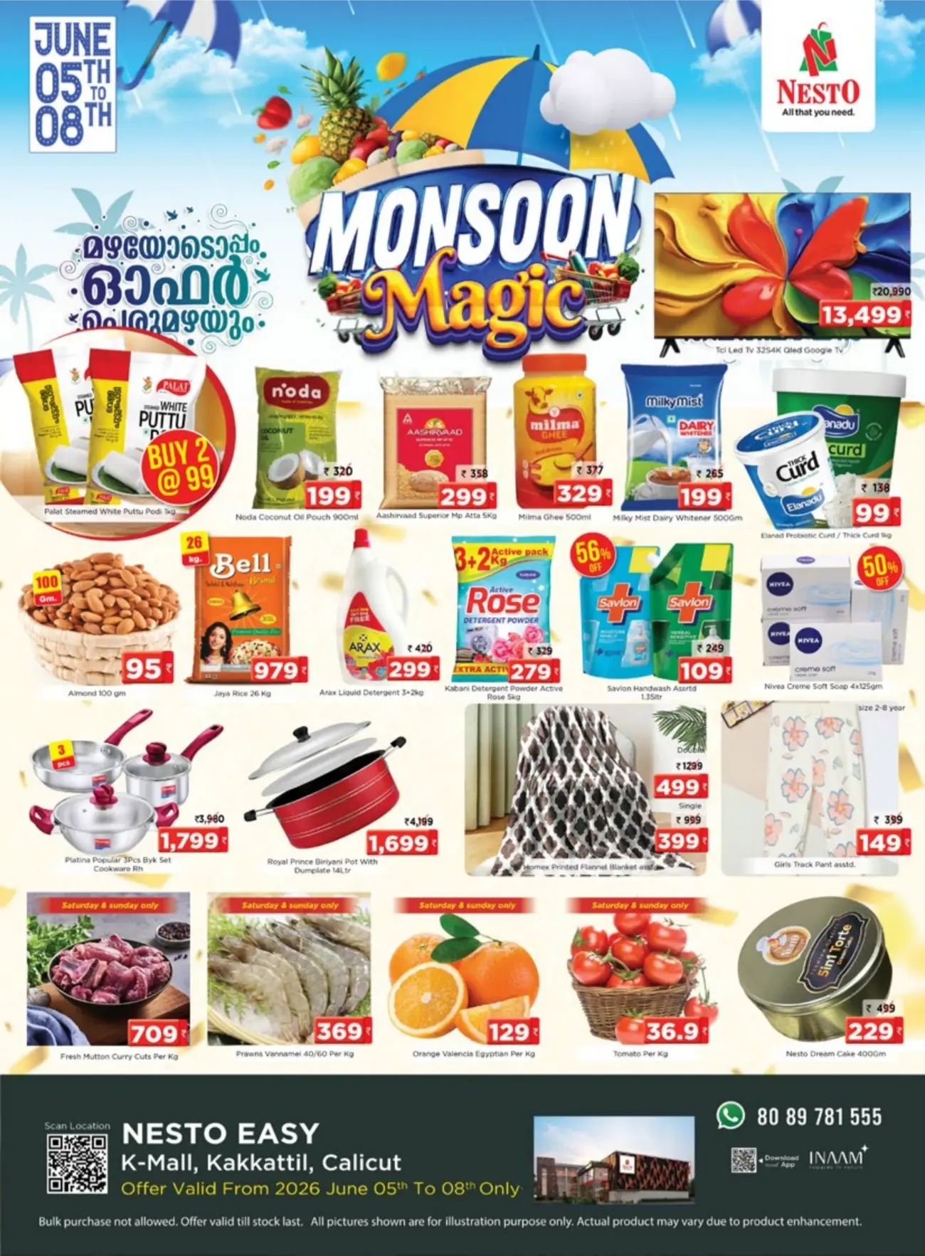 Nesto Kakkattil Calicut Monsoon Magic Offers June 2026 page 1