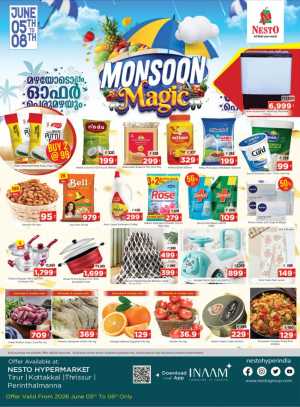Nesto Thrissur Monsoon Magic Offers June 2026 flyer cover