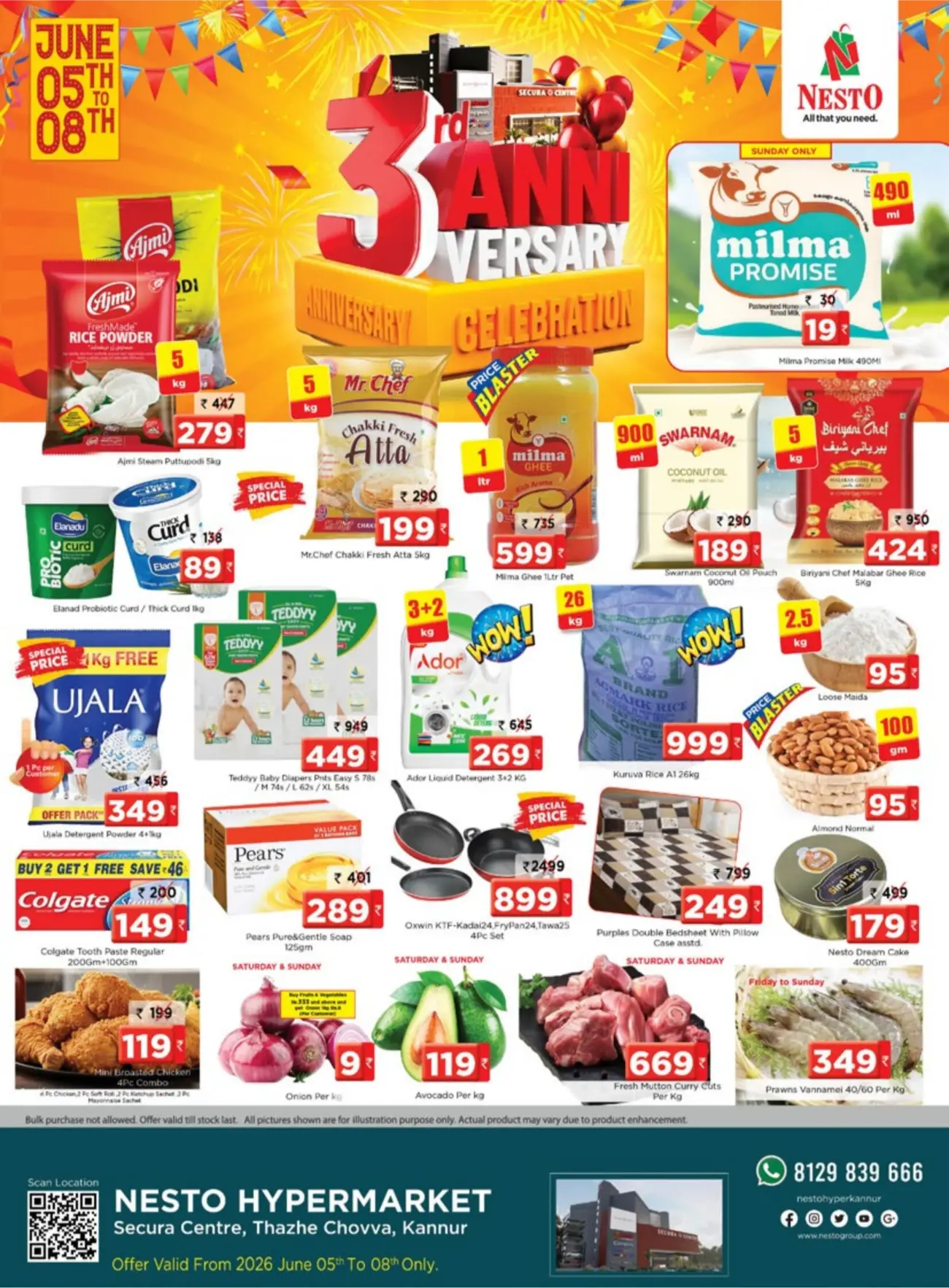 Nesto Kannur 3rd Anniversary Offers June 2026 page 1
