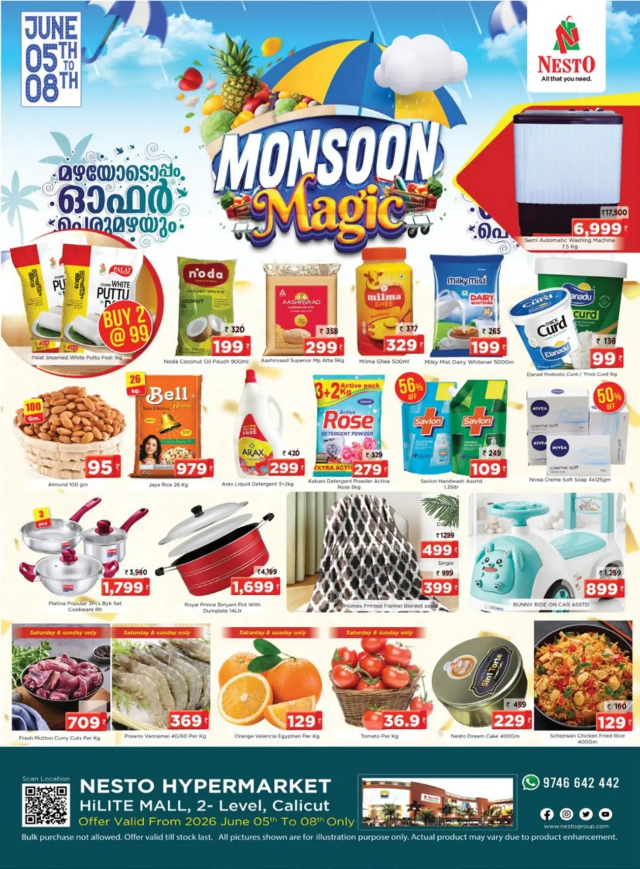 Nesto Monsoon Magic Offers HiLiTE Mall Calicut | June 2026 page 1
