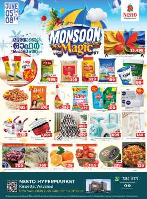 Nesto Monsoon Magic Offers Kalpetta June 2026 flyer cover