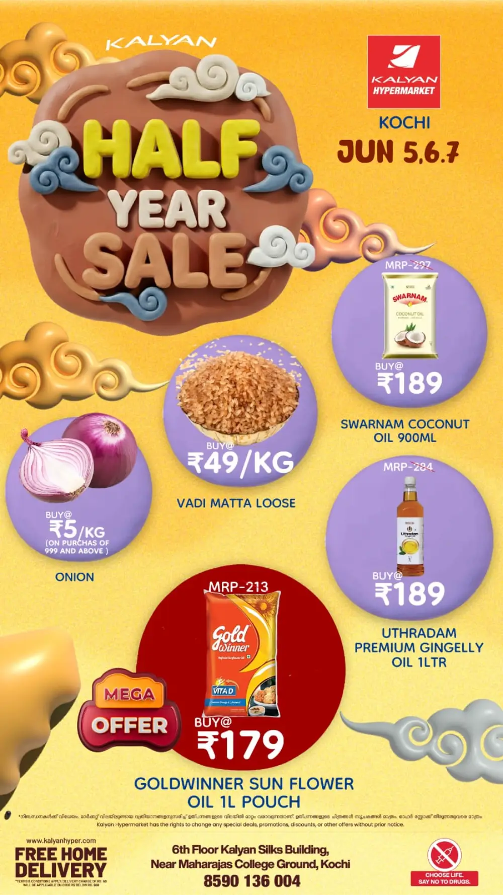 Kalyan Hypermarket Kochi Half Year Sale June 2026 page 1