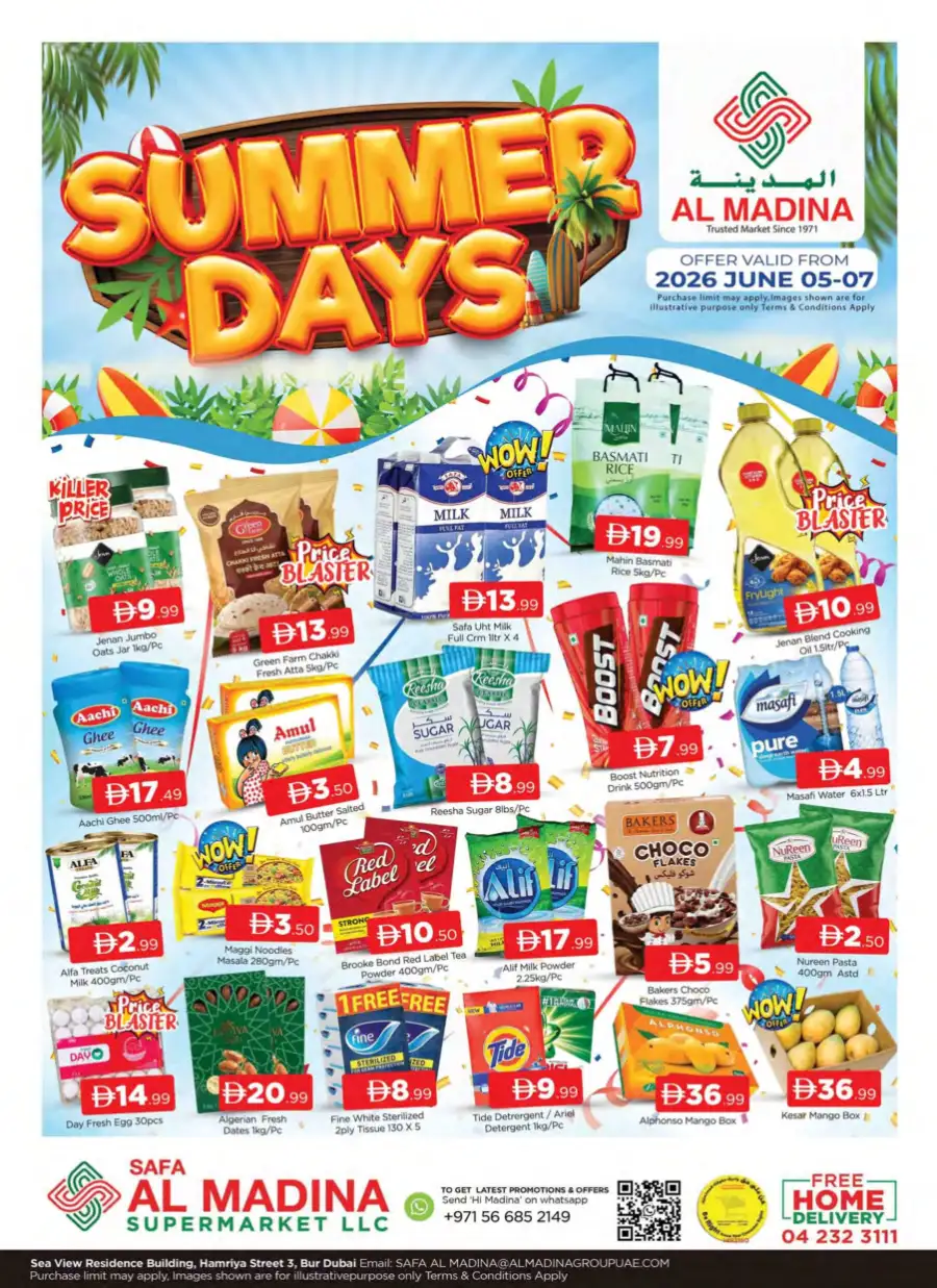 Safa Al Madina Dubai Summer Days Offers 2026 page 1