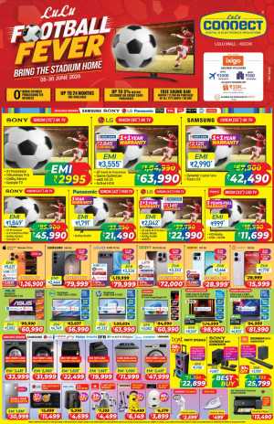 LuLu Connect Kochi Football Fever Electronics Offers June 2026 flyer cover