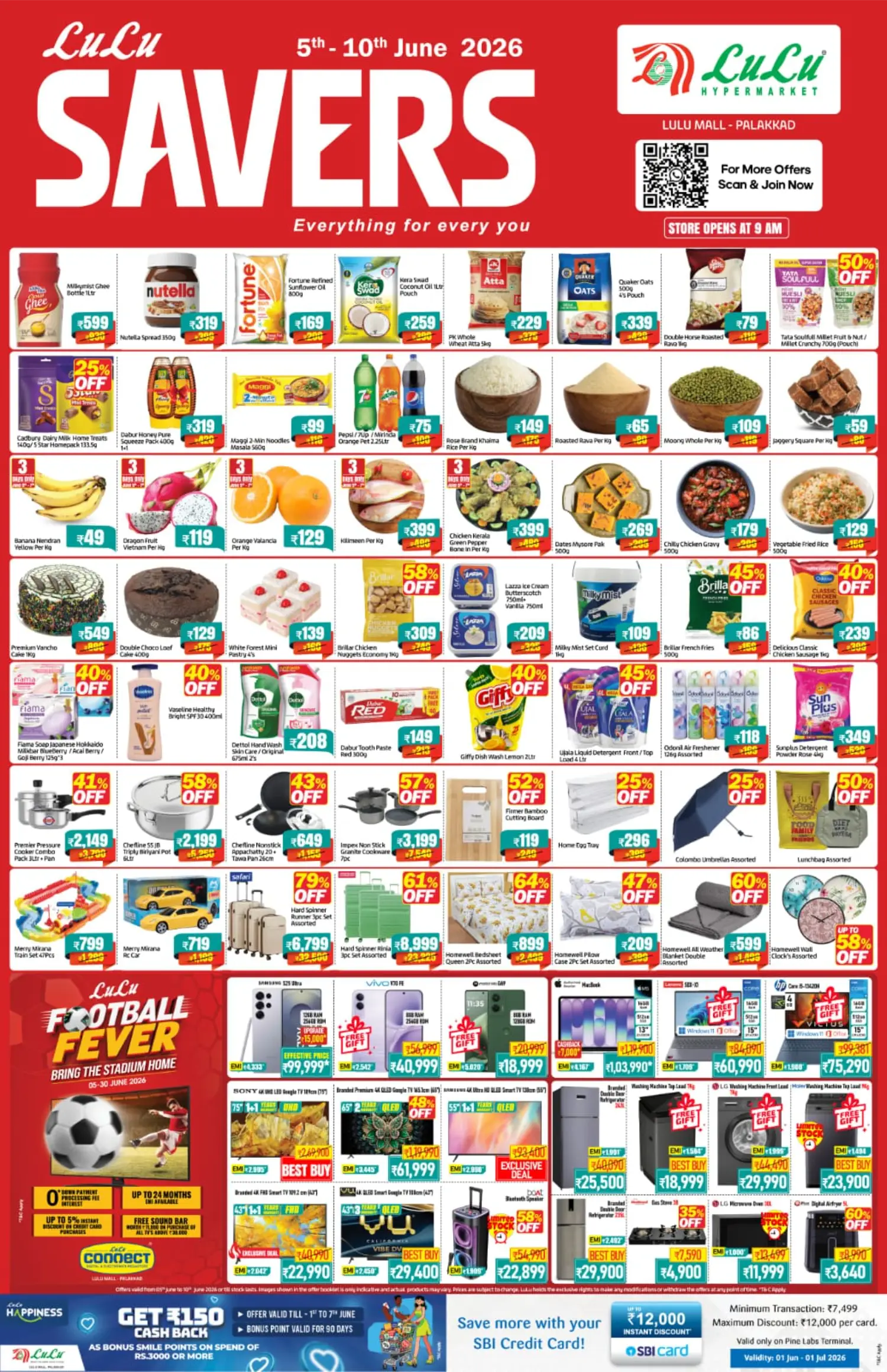 LuLu Palakkad Savers Grocery and Electronics Offers | June 2026 page 1