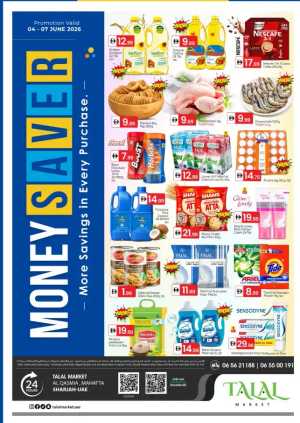 Talal Market Sharjah Money Saver Offers flyer cover