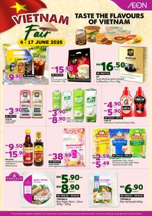 AEON Malaysia Vietnam Fair Promotion June 2026 flyer cover