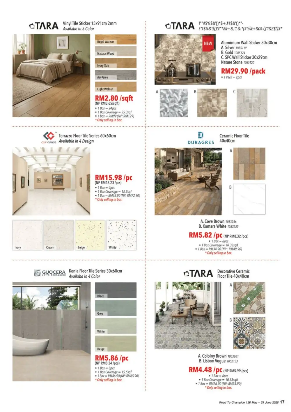 HomePro Malaysia Road To Champions Promotion June 2026 page 17