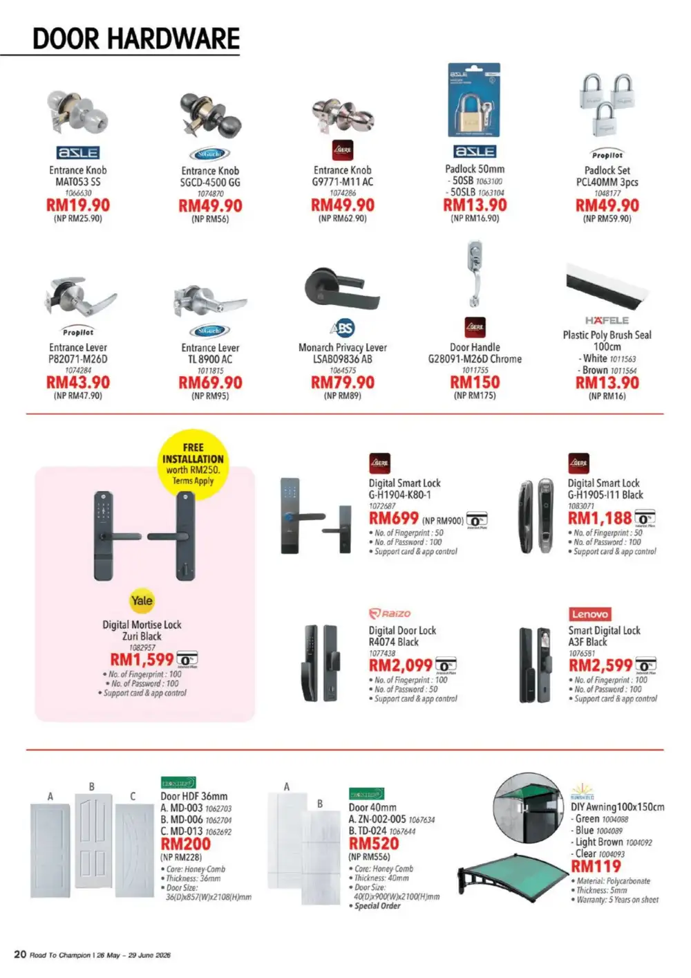HomePro Malaysia Road To Champions Promotion June 2026 page 20