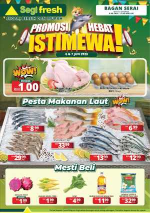 Segi Fresh Bagan Serai Promotion June 2026 flyer cover