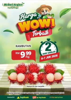 Segi Fresh Malaysia Weekend Flash Promo June 2026 flyer cover