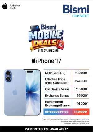 Bismi Mobile Deals iPhone 15 16 and 17 Offers flyer cover