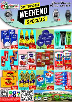 Green Gift  Weekend Specials Deals flyer cover