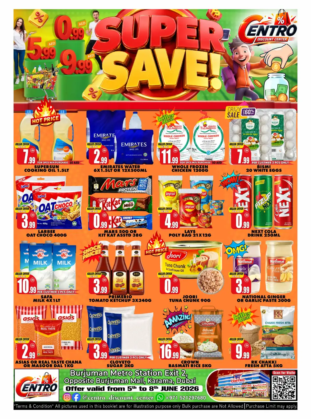 Centro Discount Center Burjuman Super Save Grocery Offers page 1