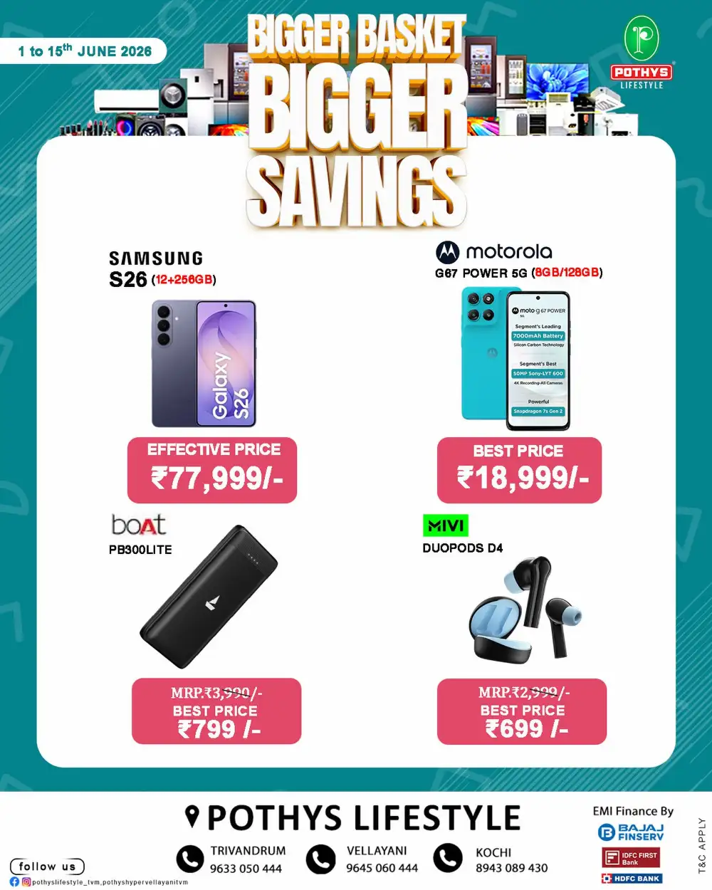 Pothys Lifestyle Bigger Savings June Offers page 1