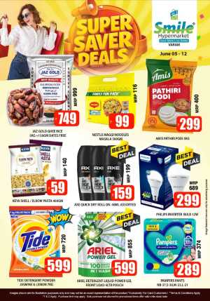 Smile Hypermarket Varam Super Saver Deals June 05 to 12 flyer cover