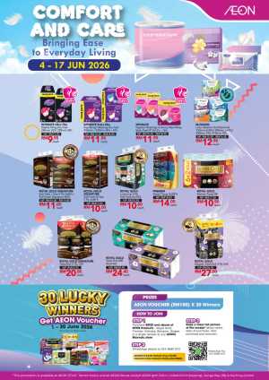 AEON Comfort & Care Deals flyer cover
