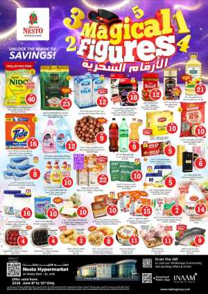 Nesto Al Ain Al Waha Mall Magical Figures Offers | Biggest Savings flyer cover