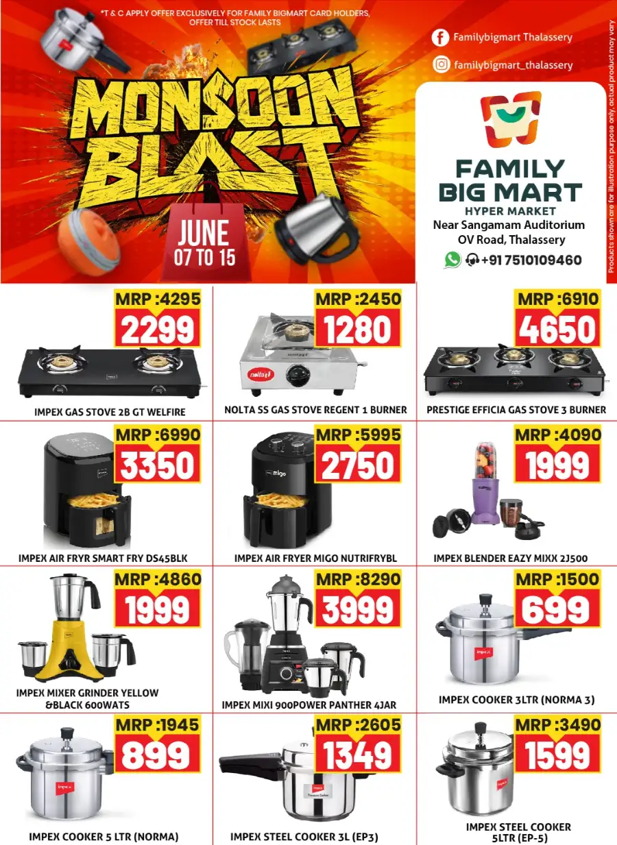 Monsoon Blast Sale at Family Big Mart Thalassery | Save Today page 3
