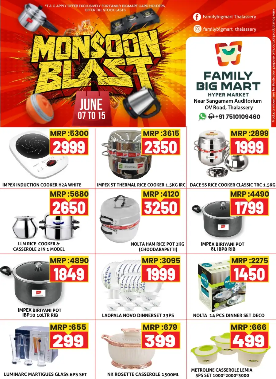 Monsoon Blast Sale at Family Big Mart Thalassery | Save Today page 4