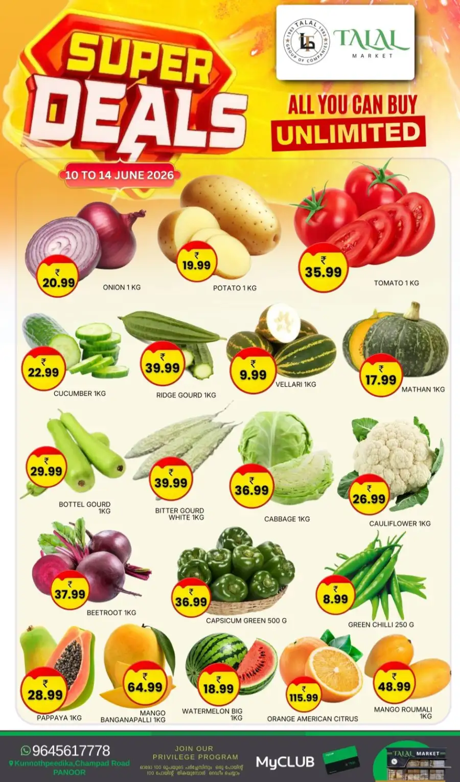 Talal Market Panoor Super Deals Grocery Offers | Live Deals page 1