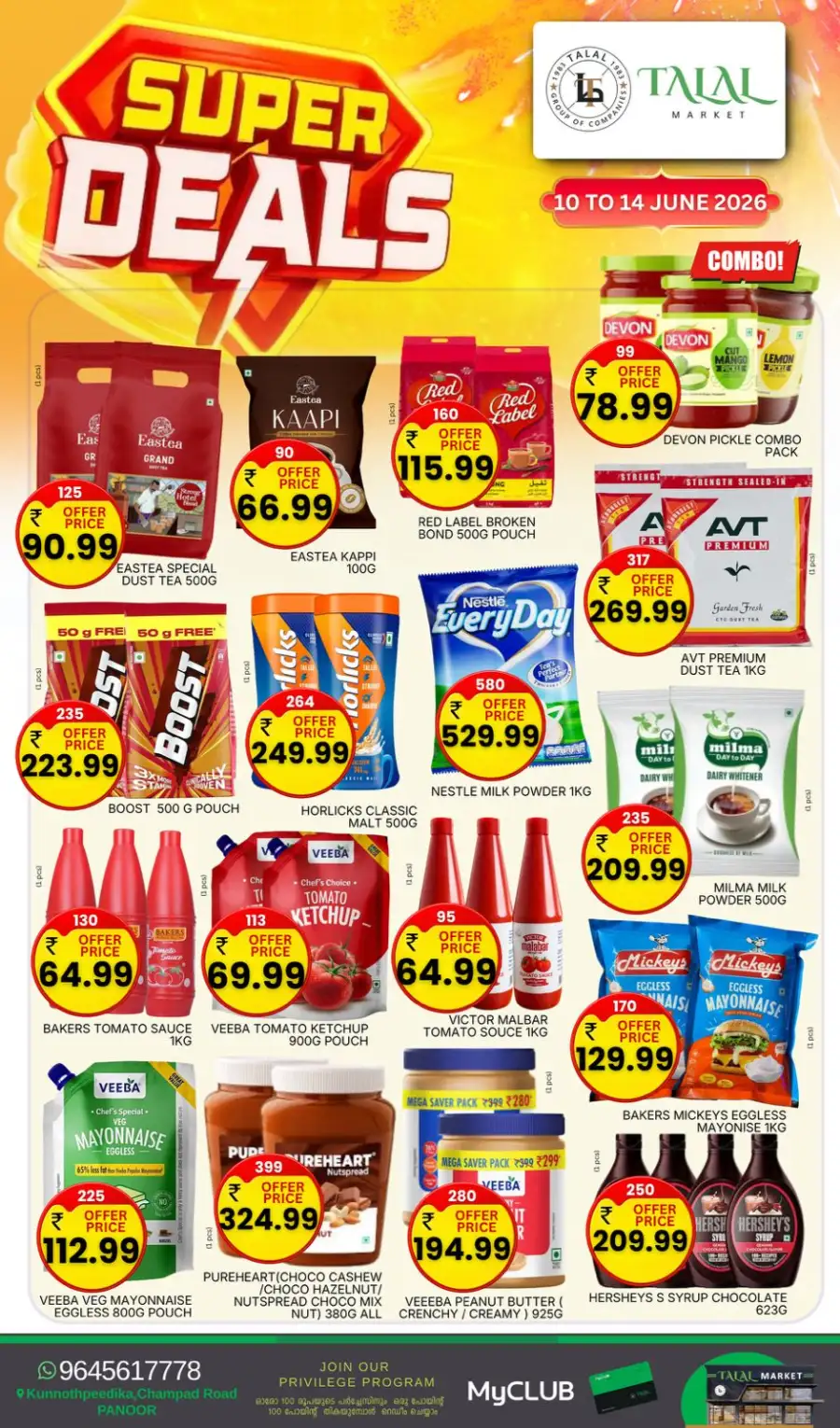 Talal Market Panoor Super Deals Grocery Offers | Live Deals page 11