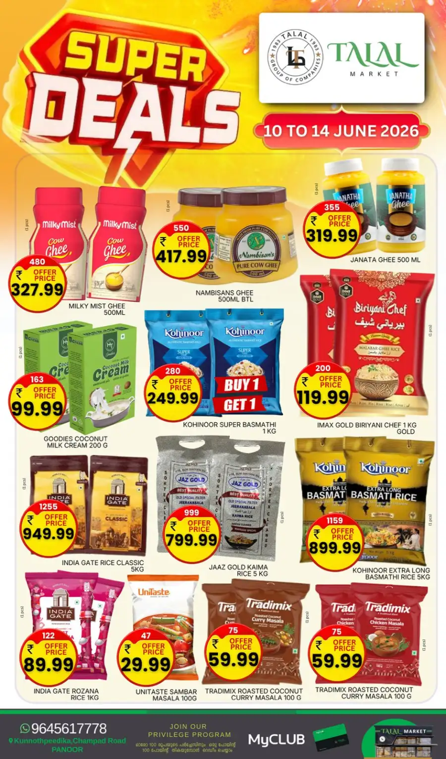 Talal Market Panoor Super Deals Grocery Offers | Live Deals page 12