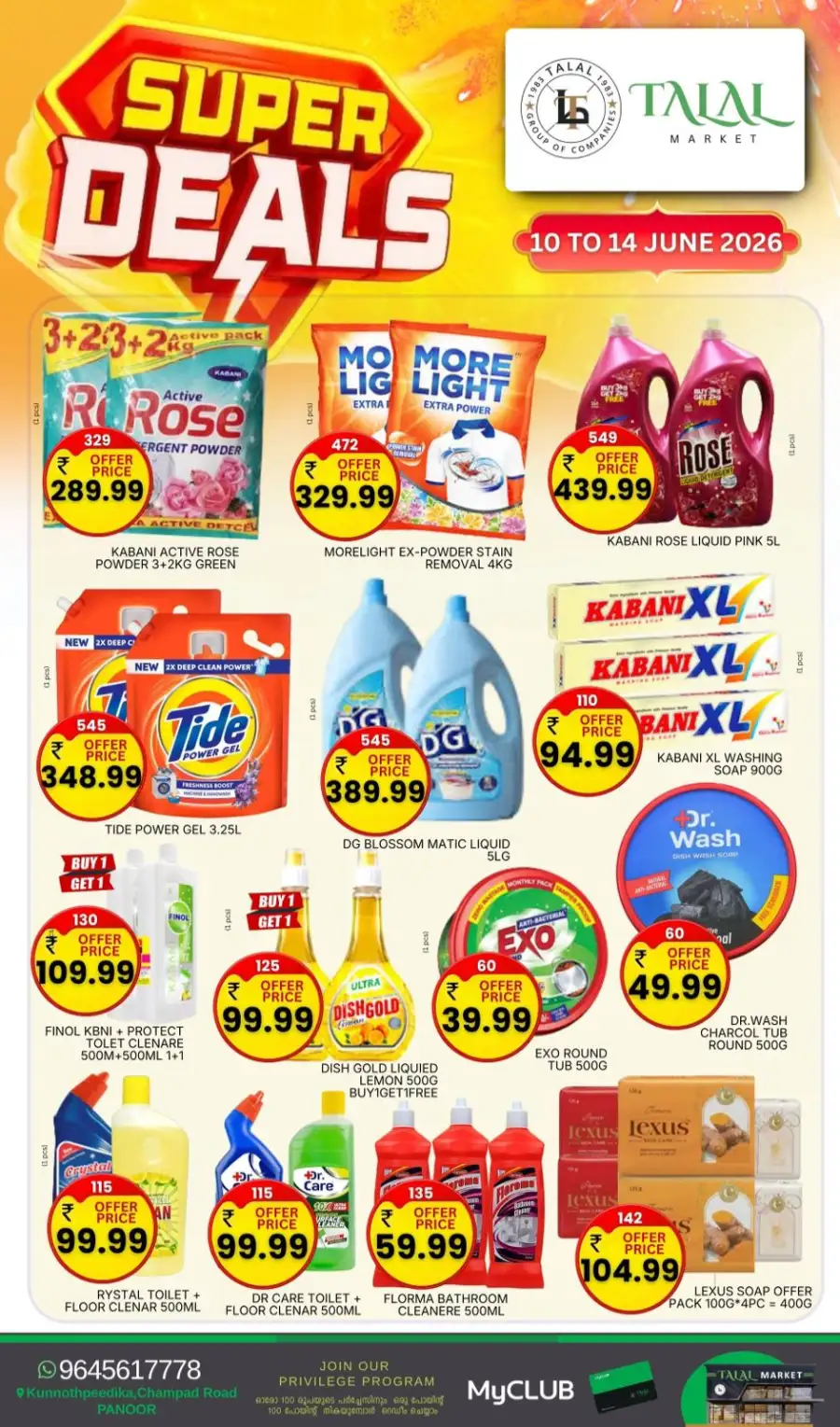 Talal Market Panoor Super Deals Grocery Offers | Live Deals page 8