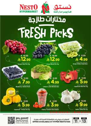 Fresh picks flyer cover