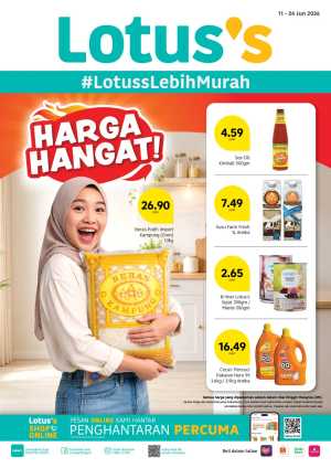 Lotus's Malaysia Harga Hangat Promotion | Live Deals flyer cover