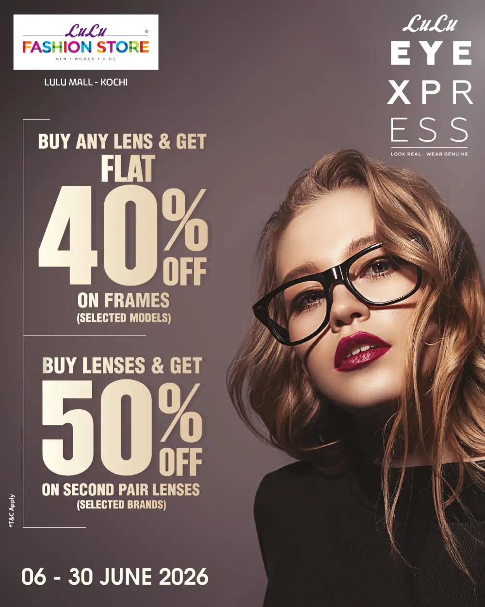 LuLu Mall Kochi Eye Xpress Eyewear Sale | Biggest Deals Today page 1