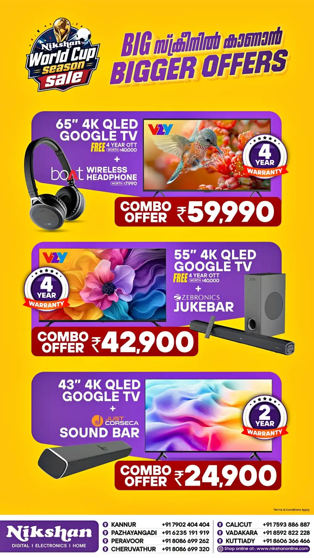 Nikshan Smart TV Combo Deals | live deals page 2