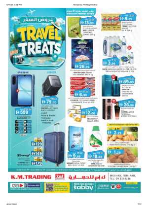 KM Trading Madhab Fujairah Travel Treats Deals | shop today flyer cover