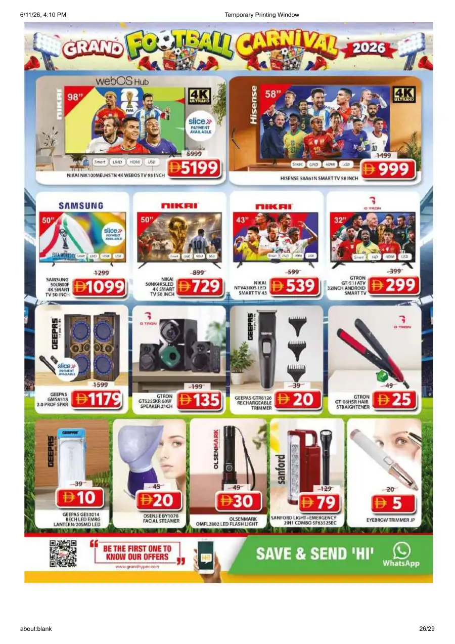 Grand Mall Sharjah Football Carnival Deals | Biggest Deals Today page 26