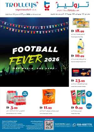 Trolleys Supermarket Football Fever Grocery Deals | live deals flyer cover