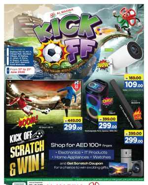 Al Madina Kick Off Mega Electronics Deals | biggest deals today flyer cover