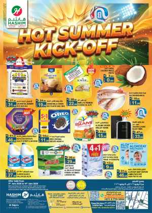 Hashim Sharjah Hot Summer Kick-Off Deals | biggest deals today flyer cover