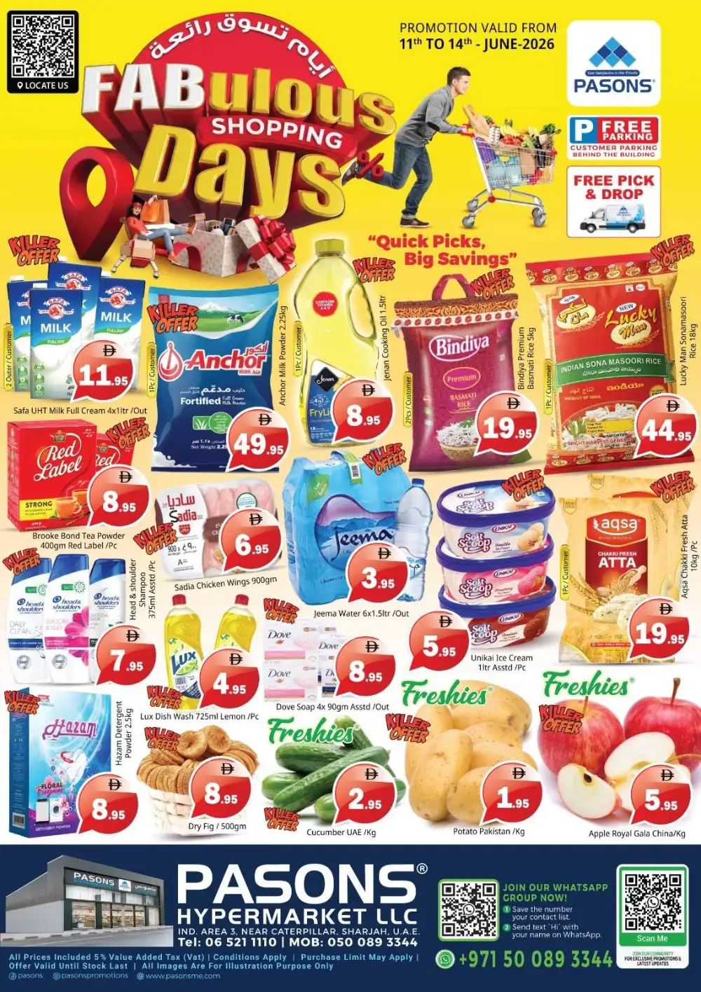 Pasons Sharjah Fabulous Shopping Days 11 to 14 June | Save Today page 1