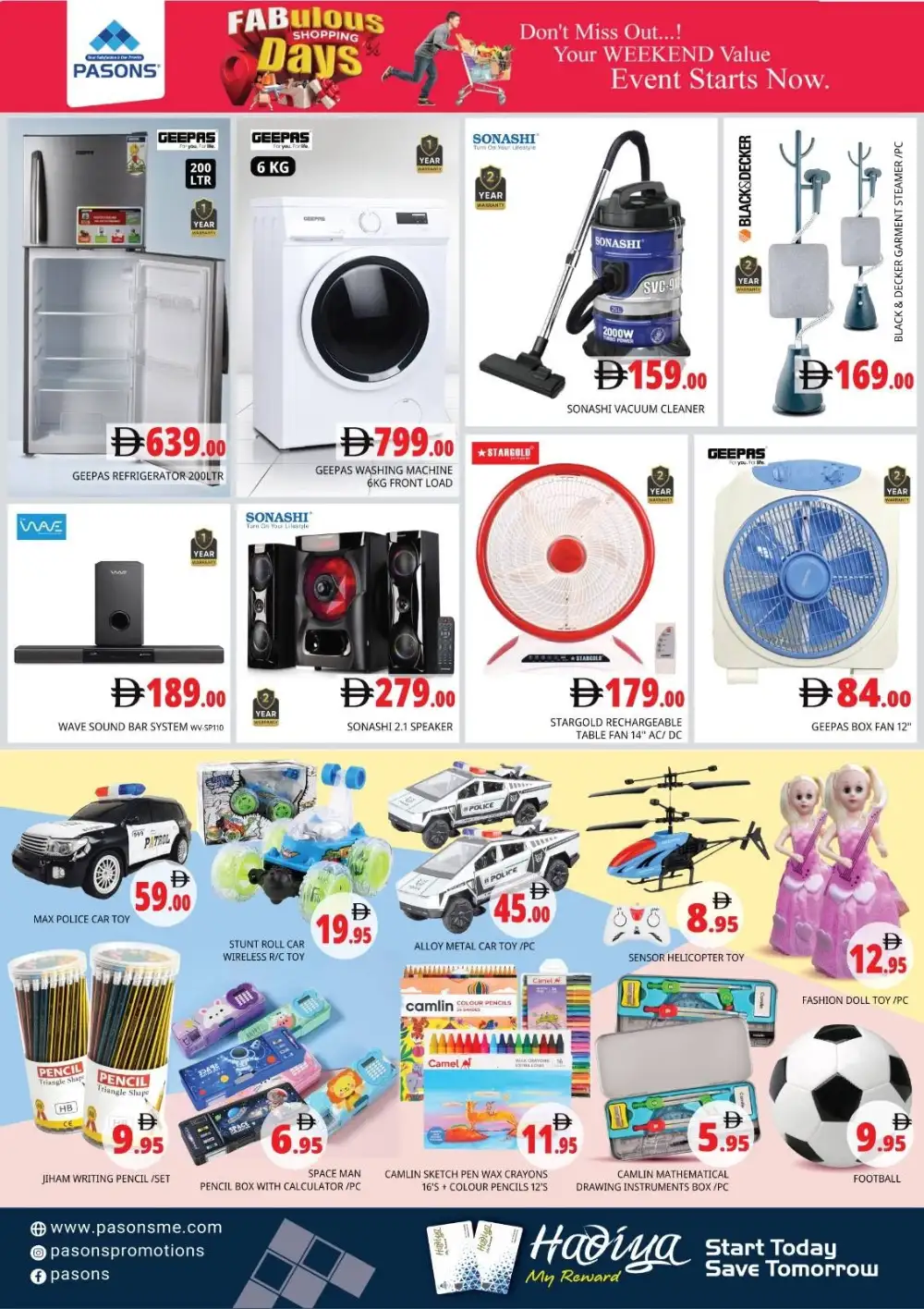 Pasons Sharjah Fabulous Shopping Days 11 to 14 June | Save Today page 15
