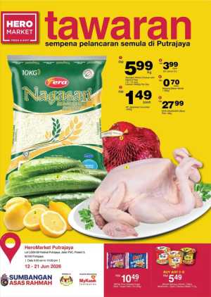 HeroMarket Putrajaya Relaunch Grocery Deals | Save Today flyer cover