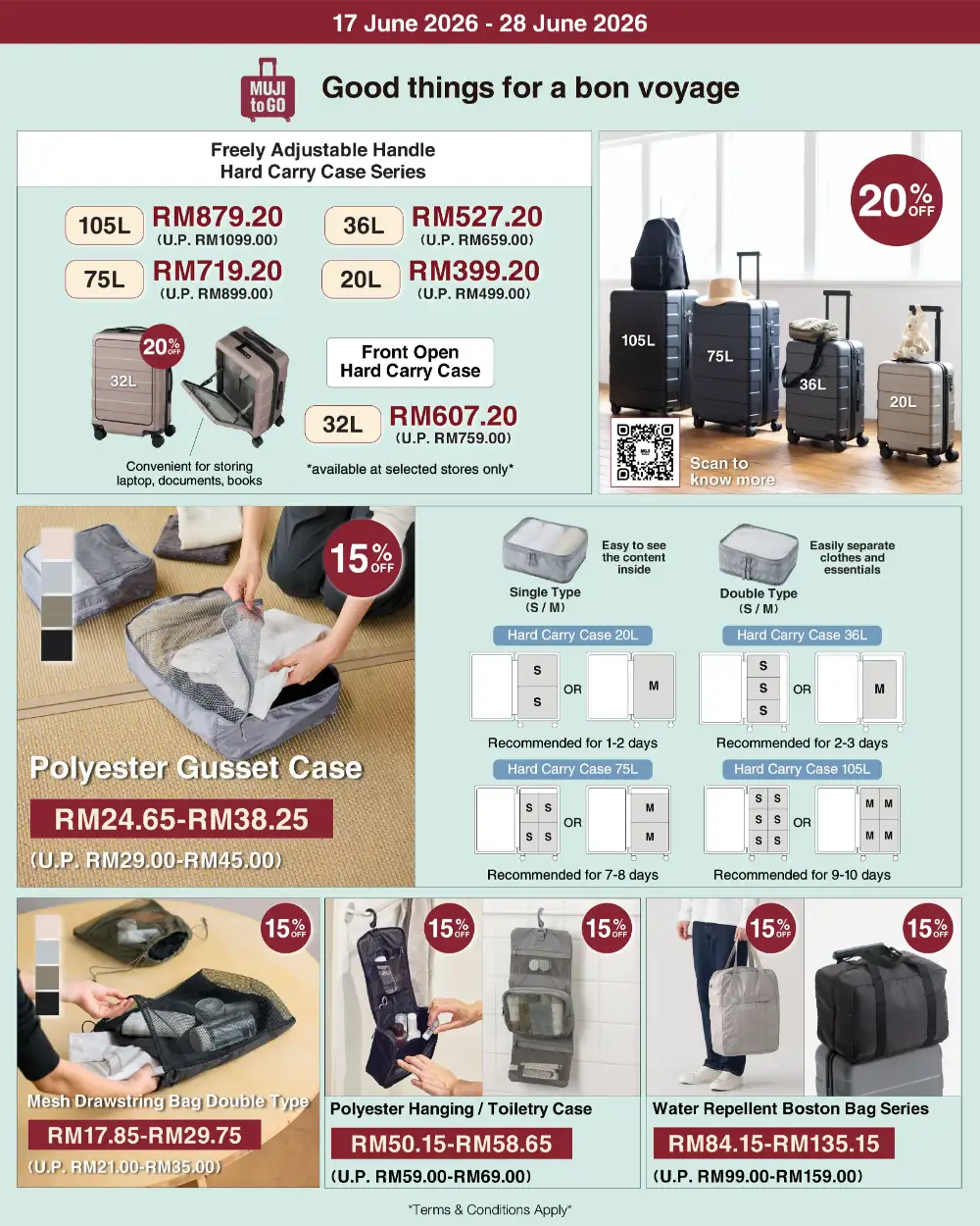 MUJI Malaysia Travel Gear and Apparel Sale | Shop Today page 3