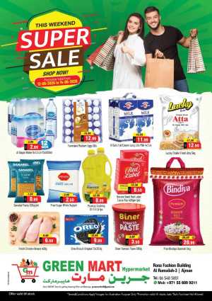 Green Mart Hypermarket Ajman - Weekend Super Sale Flyer flyer cover