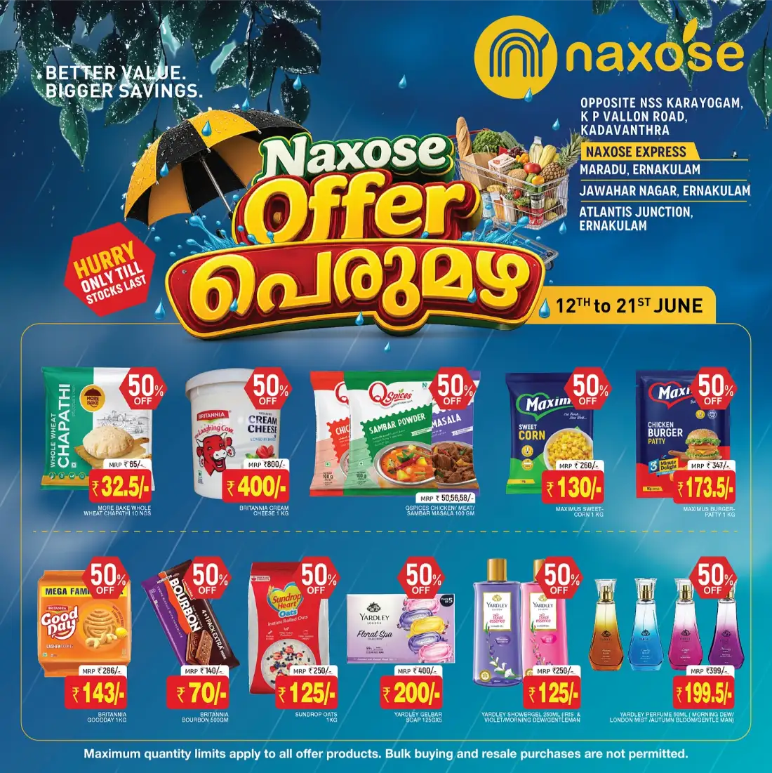 Naxose Kochi Offer Perumazha | Biggest Deals Today page 1