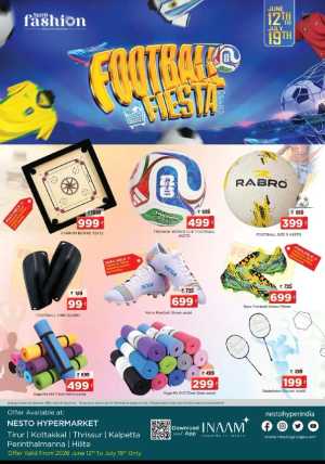Nesto Football Fiesta Sports Deals | Biggest Deals Today flyer cover