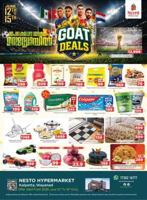 Nesto Hypermarket Wayanad Goat Deals Live | Save Today flyer cover