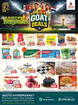 Nesto Gokulam Mall Calicut Goat Deals Live | Shop Today flyer cover